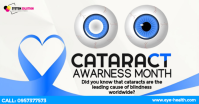 Cataract Awareness Month Social auf Facebook geteiltes Bild template