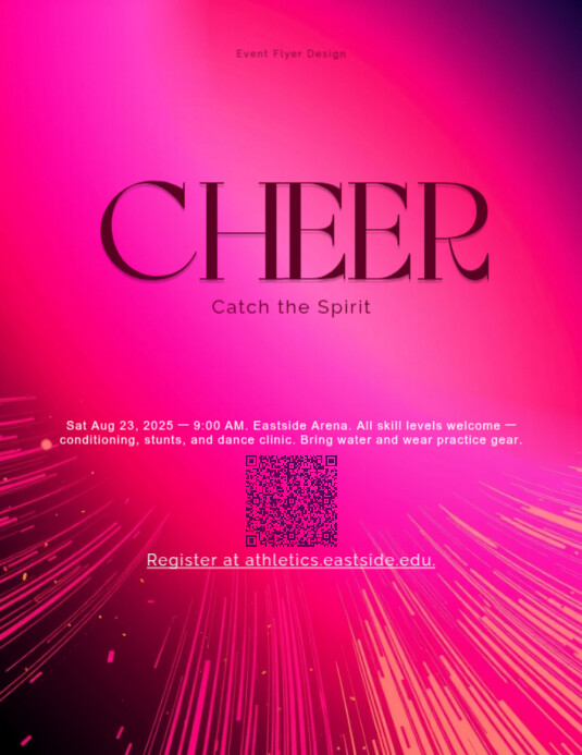 Plantilla de Catch the Spirit — Freestyle Freeform Cheer Poster ...
