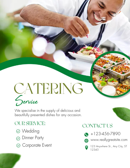 CATERING AND BUFFETY SERVICES Template | PosterMyWall