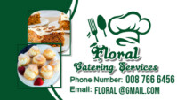 Catering business card design template