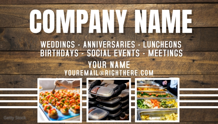 CATERING BUSINESS CARDS Template | PosterMyWall catering-business-cards-template-postermywall