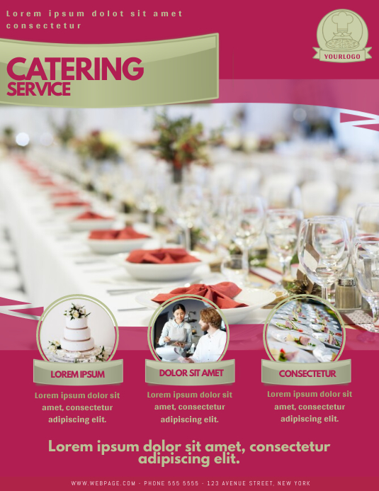 Catering Cooking Service Flyer template