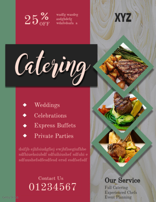 Catering Flyer Template PosterMyWall