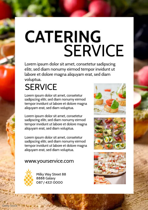 Copy of Catering Food Service Partyservice flyer | PosterMyWall