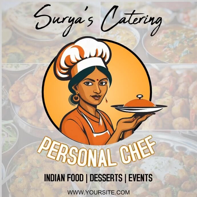 catering logo, cooking logo, chef, indian template