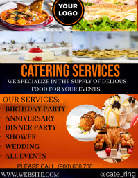 catering service advertisement flyer design Template | PosterMyWall