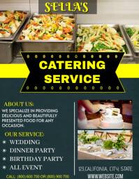 Plantilla de catering service advertisement flyer design | PosterMyWall