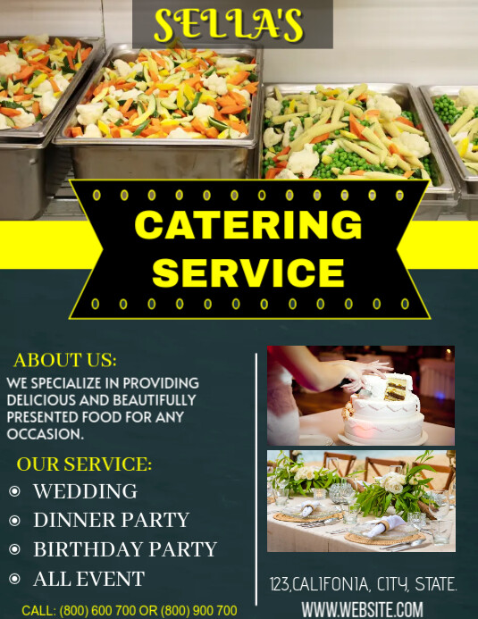 Plantilla de catering service advertisement flyer design | PosterMyWall