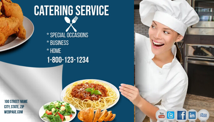 Catering Service Business Card