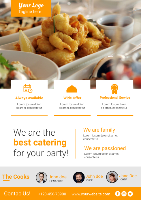 Copy of catering service | PosterMyWall