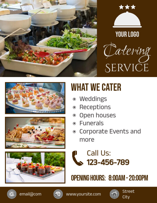 Catering Service Flyer Ad Design Template PosterMyWall Catering Service Flyer Ad Design Template PosterMyWall