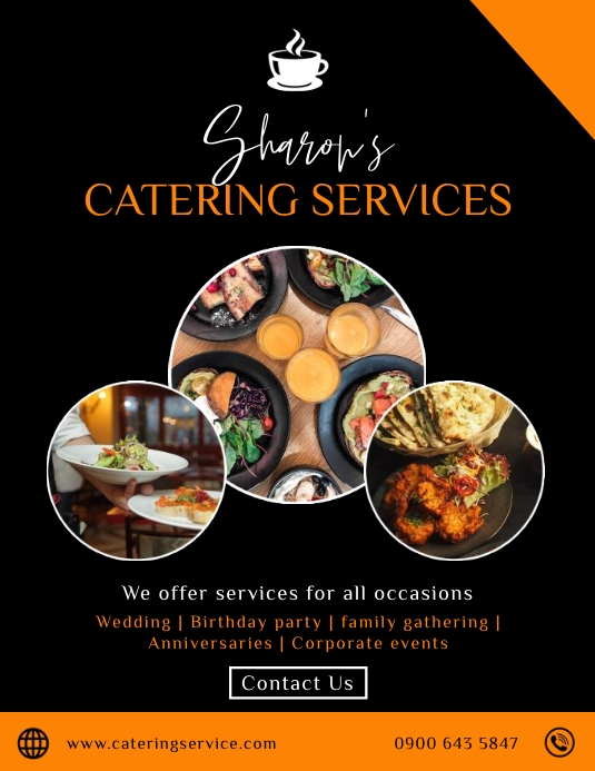 Copy of Catering service flyer | PosterMyWall