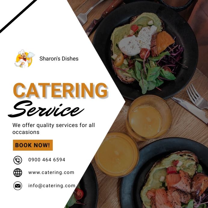 Catering service flyer Template | PosterMyWall