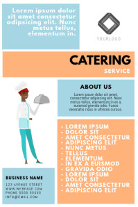 customizable design templates for catering postermywall flyer catering
