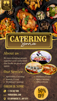 Brown Catering Service Instagram Story Template