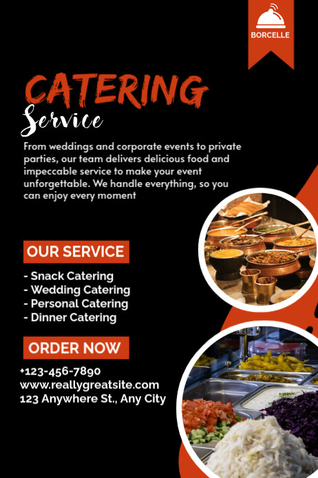 CATERING SERVICE POSTER Template | PosterMyWall