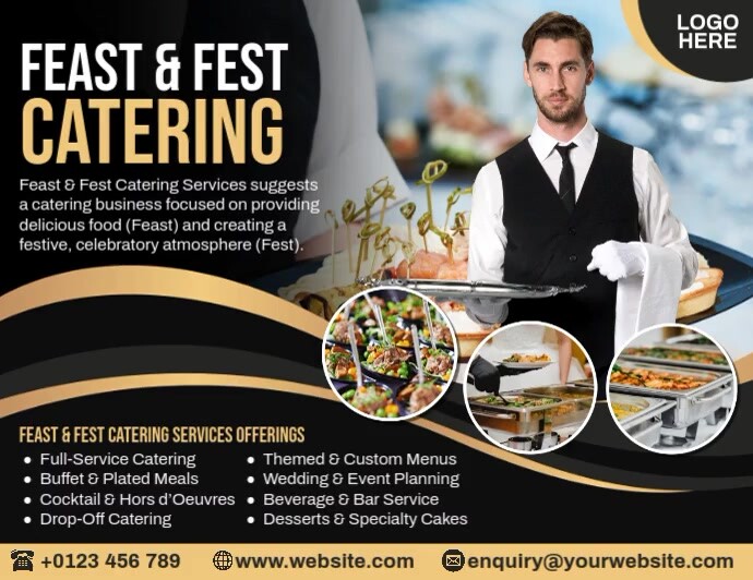 Catering Services Ads Template | PosterMyWall