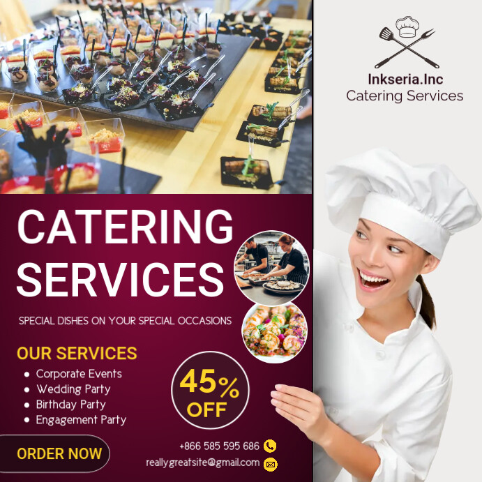 catering services design template | PosterMyWall