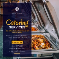 Catering services flyer Instagram Post template