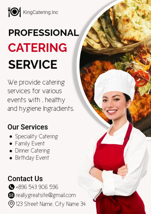 catering services poster flyer Template | PosterMyWall