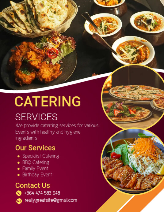 catering services poster template | PosterMyWall