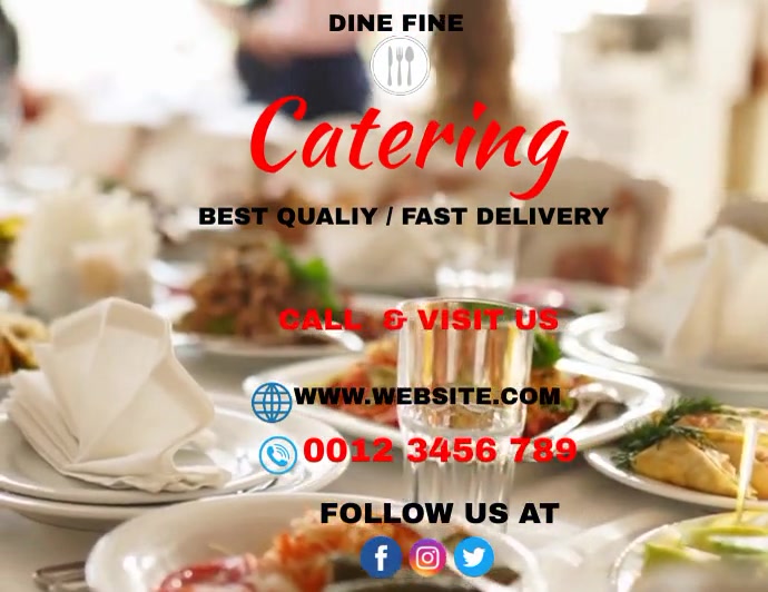 Copy of CATERING SERVICES TEMPLATE | PosterMyWall