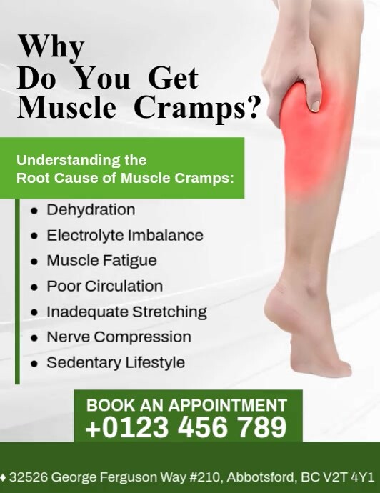 Cause Of Muscle Cramps Flyer (US Letter) template