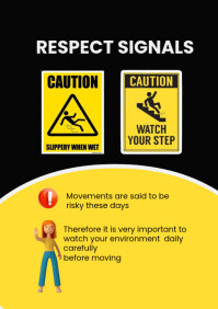 Caution Step Rtemplate caution Template | PosterMyWall