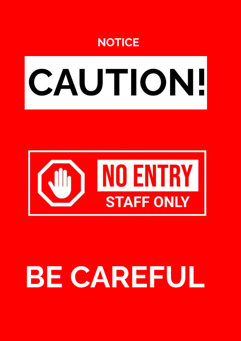 Caution And safety Sign Template | PosterMyWall