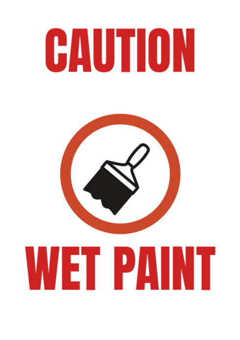 Caution A4 template