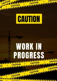 caution A3 template