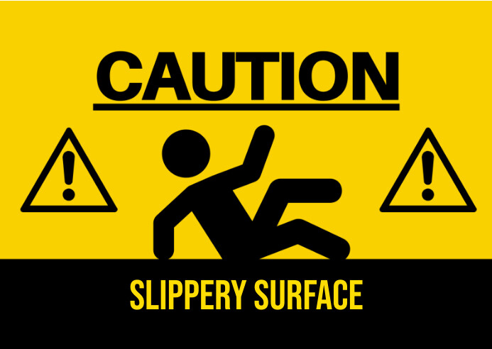 caution Postcard template