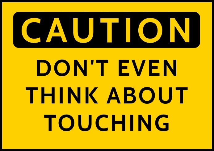 caution-don-t-touch-sign-template-postermywall for Do Not Touch Sign Printable Free Caution Don't Touch Sign Template | PosterMyWall for Do Not Touch Sign Printable Free
