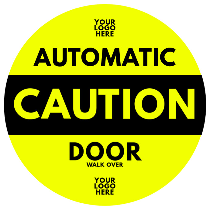 Caution Door Sign Board Template PosterMyWall Caution door sign board template postermywall
