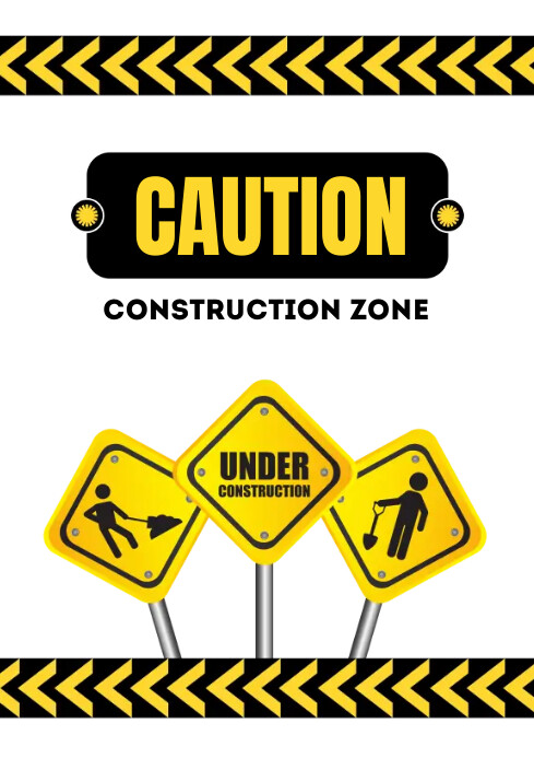Caution Step Rtemplate Plantilla de Caution Flyer | PosterMyWall