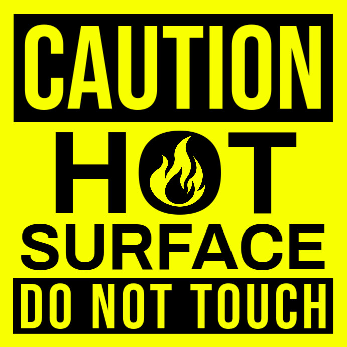Caution Hot Surface Sign Board Template PosterMyWall Caution Hot Surface Sign Board Template PosterMyWall