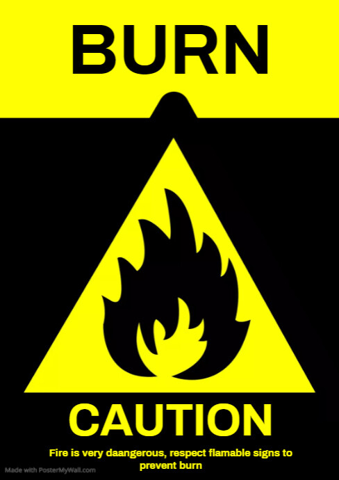 Caution Safety Sign Template | PosterMyWall