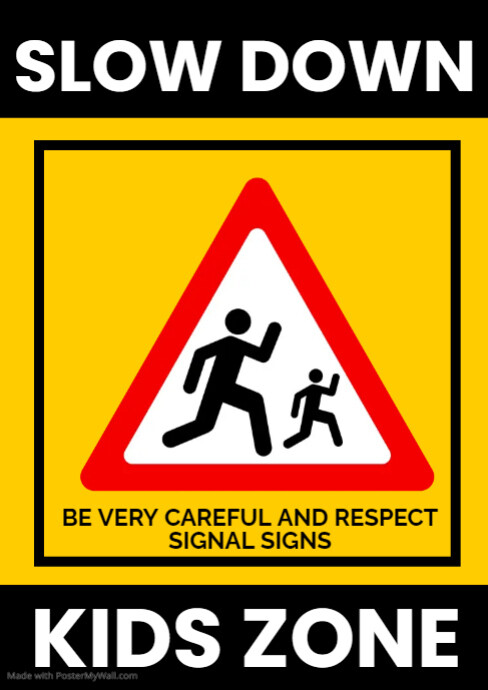 Caution Safety Sign Template PosterMyWall