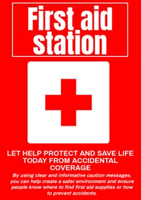 Caution Safety Sign A3 template