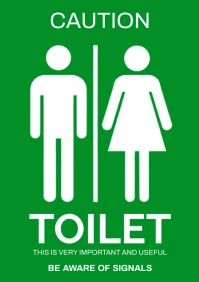 Caution Safety Sign A1 template