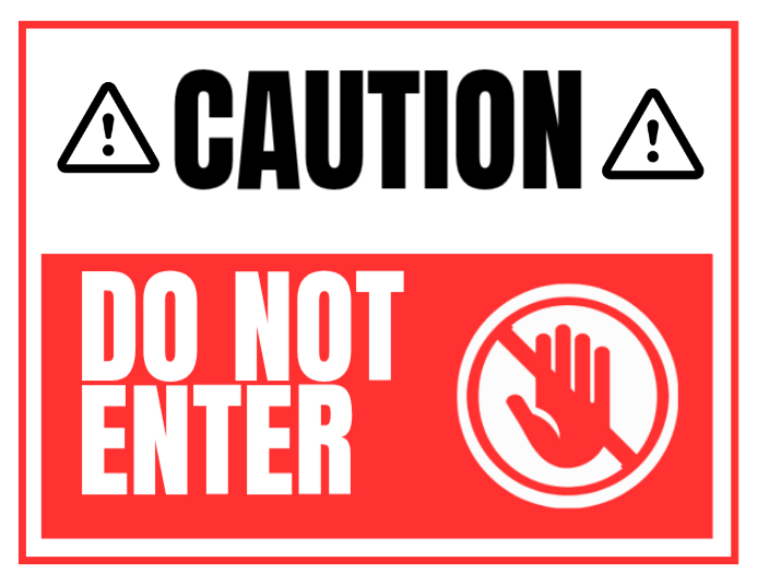 Caution Sign Ads Template | PosterMyWall