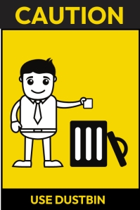Caution Sign Template PosterMyWall