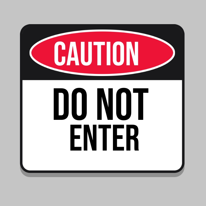 Caution Sign Template | PosterMyWall