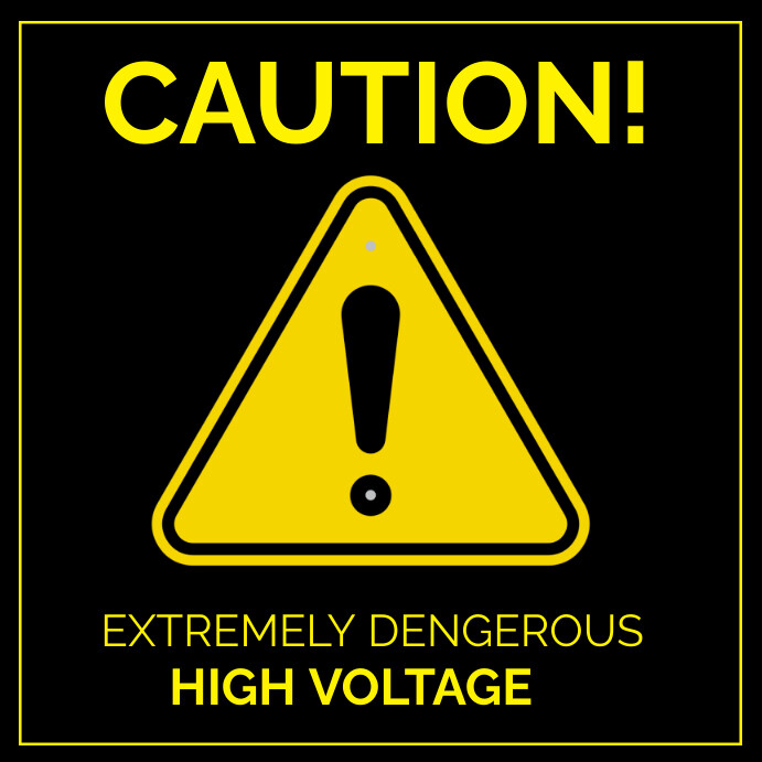 caution /warning sign Template | PosterMyWall