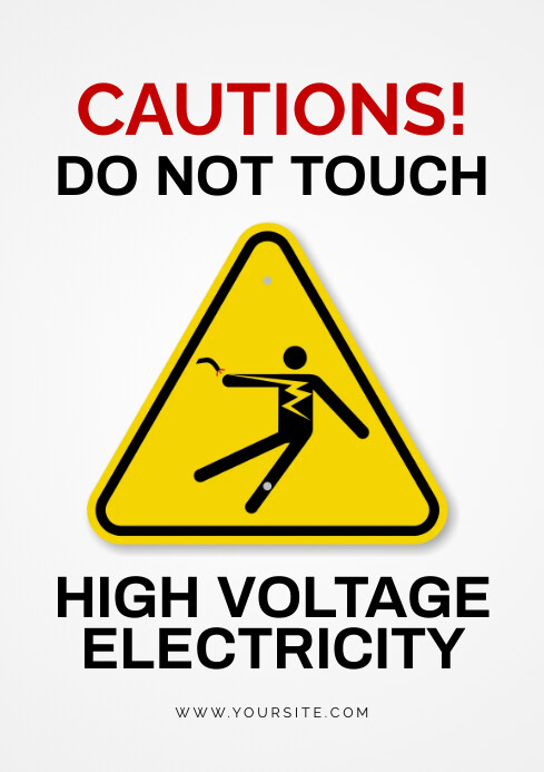Cautions sign board Template | PosterMyWall