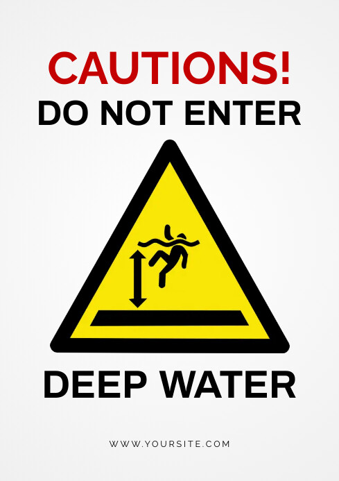 Modello Sign Design Modello Cautions sign board | PosterMyWall