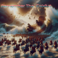 Cavalry and Chariots Crossing the Parted Red Sea Сообщение Instagram template