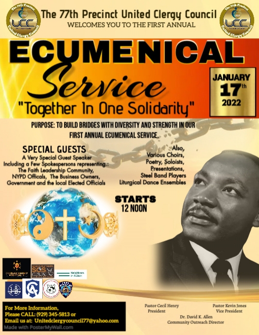 Ecumenical Service Example Ecumenical Service | PosterMyWall