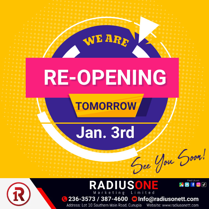 re-opening soon Instagram Post template