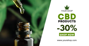CBD Cannabis Special Offer Price List Ad Sale ภาพที่แชร์บน Facebook template